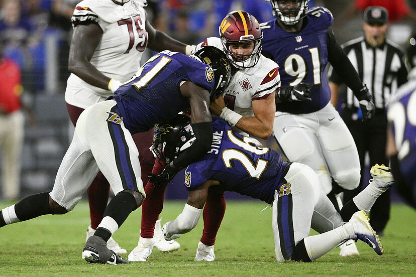 Baltimore Ravensin 24 ottelun voittoputki katkaisi Washington Commandersin